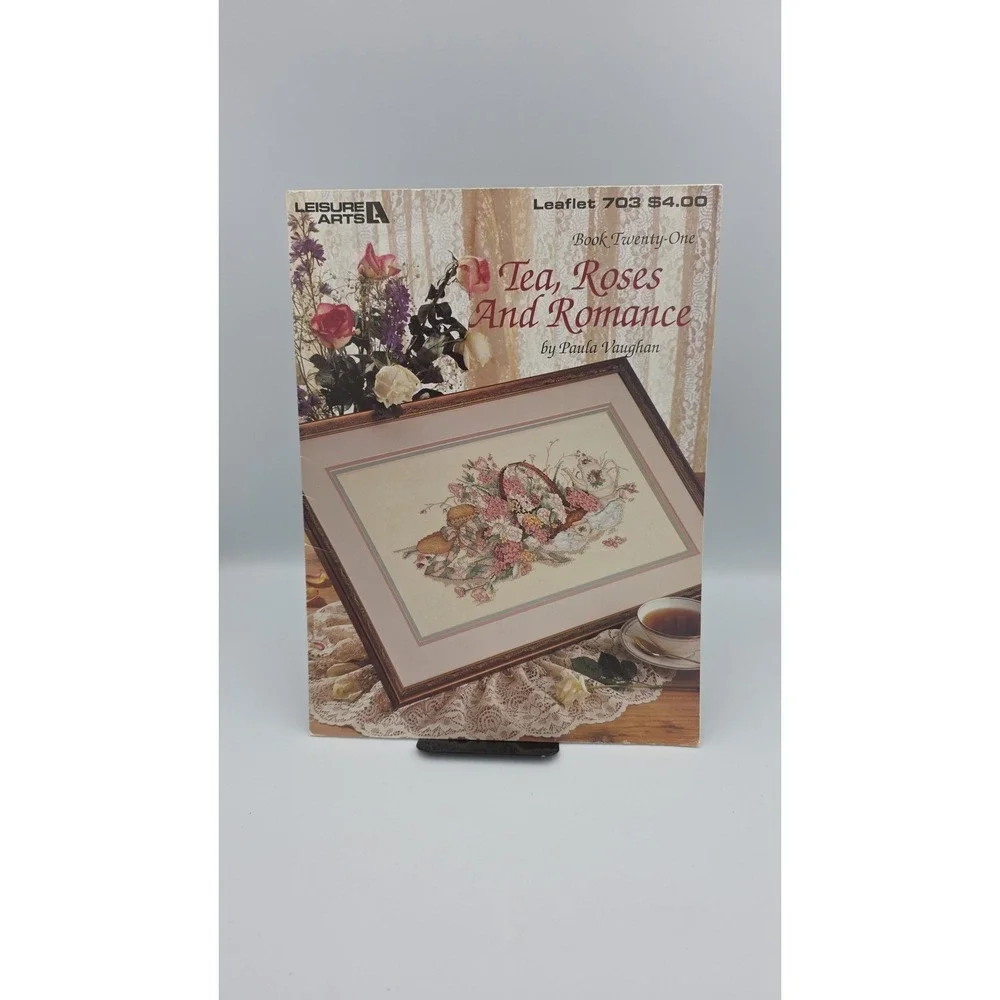 Tea, Roses and Romance, 1988, Leaflet #703, Cross Stitch Pattern